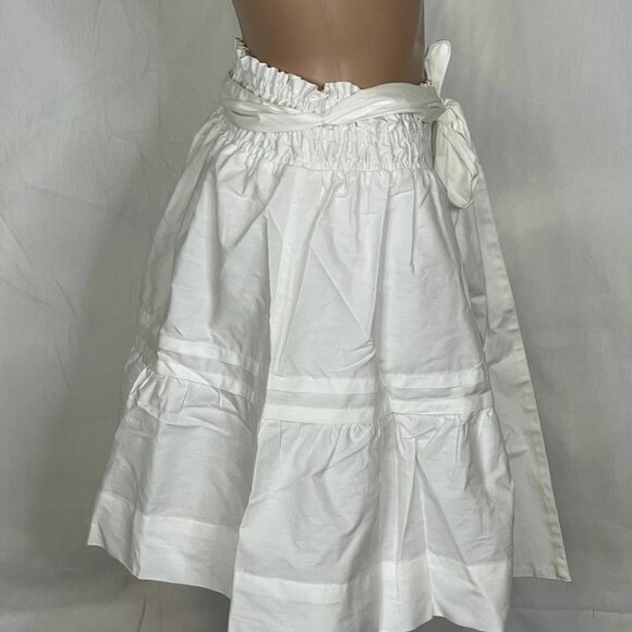 NEW ANTHROPOLOGIE Women’s The Somerset Mini Skirt White Size XL - Picture 2 of 8